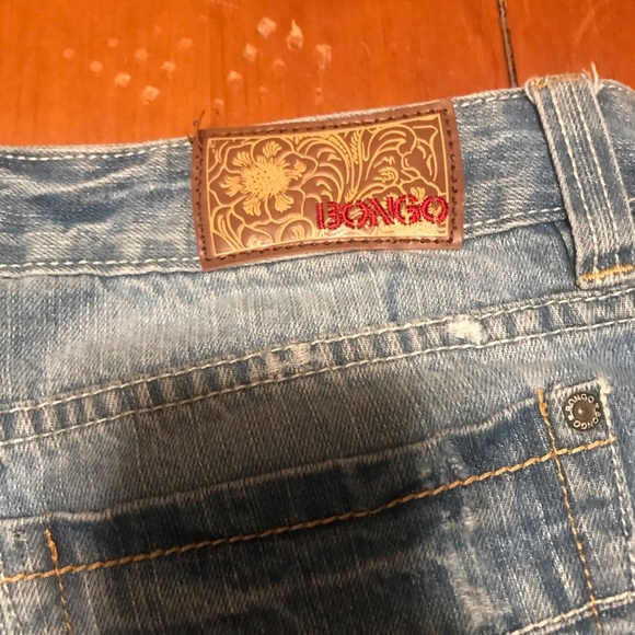 Bongo jean shorts size 15 blue denim distressed - Picture 8 of 11